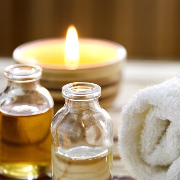 Thai massage with warm oils
